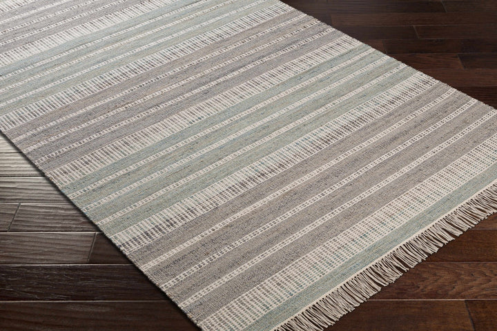Bocana Modern Stripe Pattern Peach Hand Woven Jute Rug - The Rug Decor