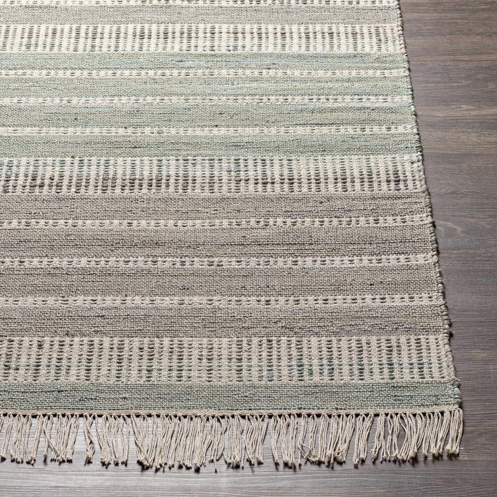 Bocana Modern Stripe Pattern Peach Hand Woven Jute Rug - The Rug Decor