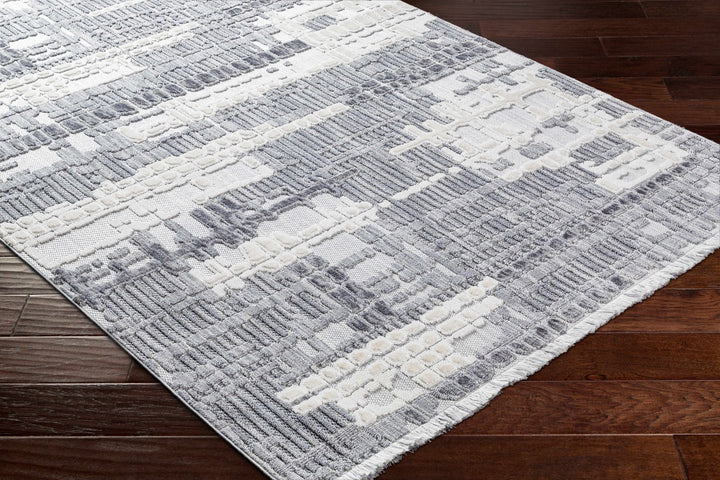 Bodhi Modern Abstract Design Gray & White Rug - The Rug Decor