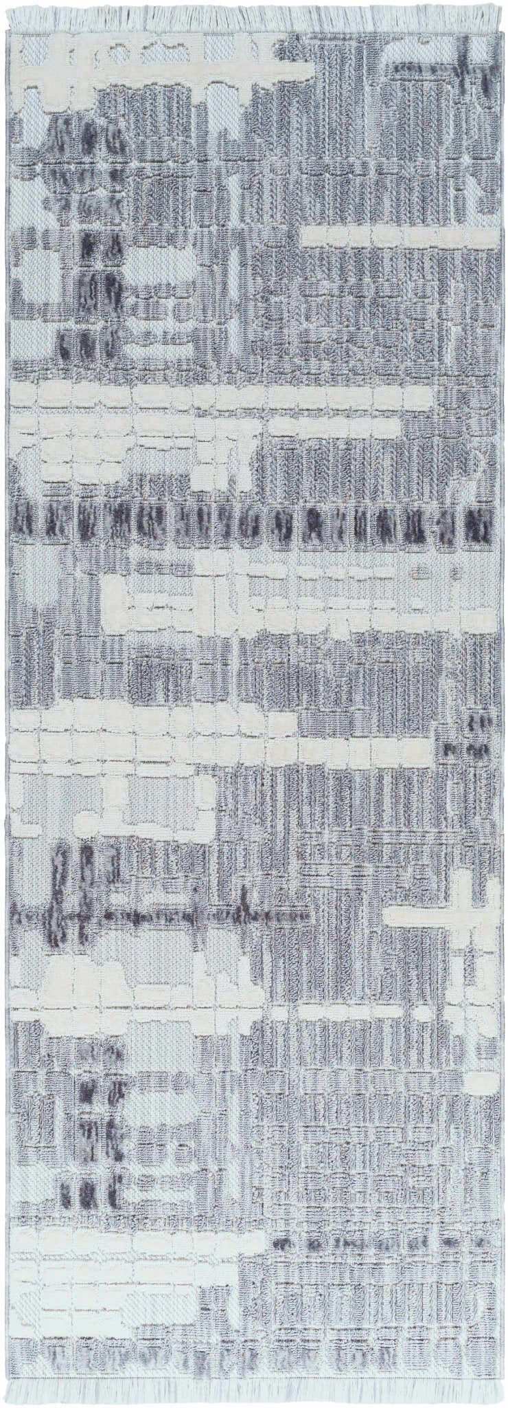 Bodhi Modern Abstract Design Gray & White Rug - The Rug Decor