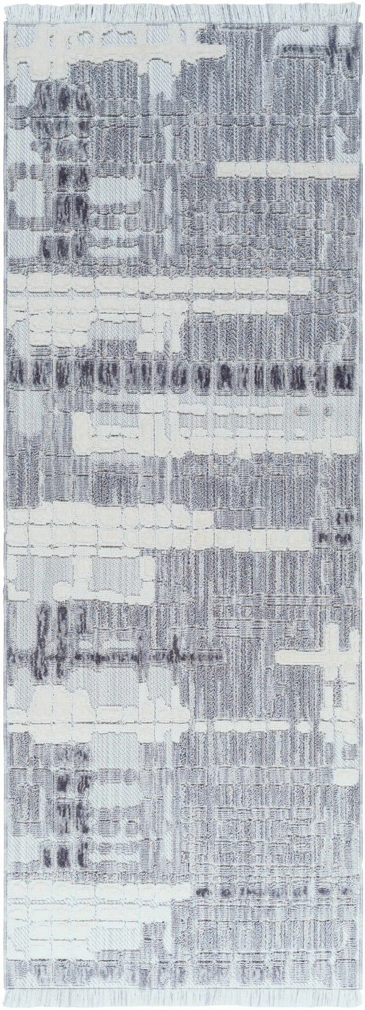 Bodhi Modern Abstract Design Gray & White Rug - The Rug Decor