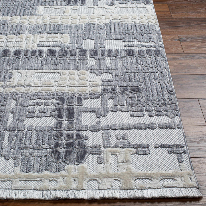 Bodhi Modern Abstract Design Gray & White Rug - The Rug Decor