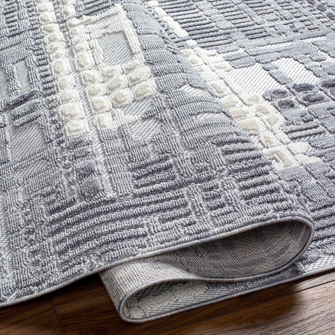 Bodhi Modern Abstract Design Gray & White Rug - The Rug Decor