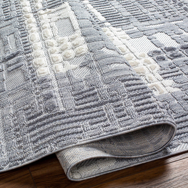 Bodhi Modern Abstract Design Gray & White Rug - The Rug Decor