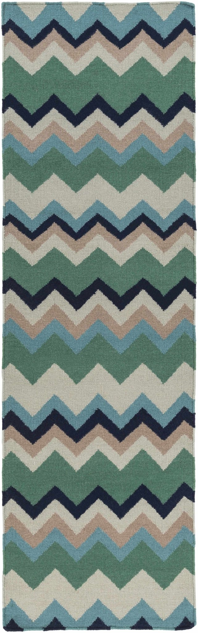 Bogota Contemporary Geometrical Green And Blue Rug - The Rug Decor