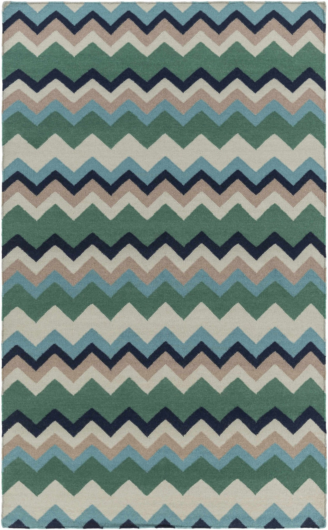 Bogota Contemporary Geometrical Green And Blue Rug - The Rug Decor