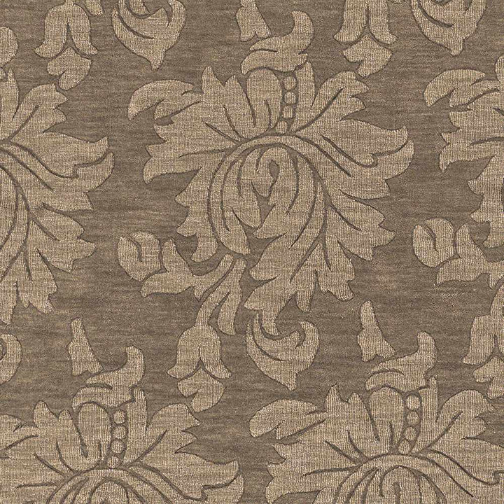 Bohannon Modern Floral Design Brown Hand Loomed Area Rug