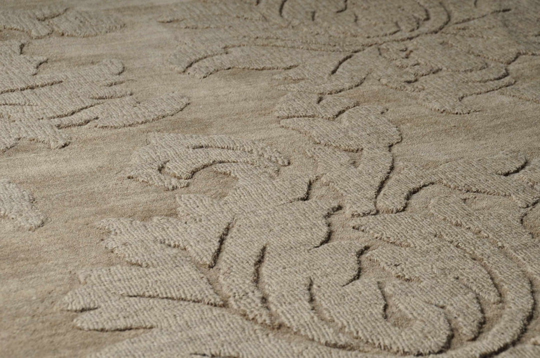 Bohannon Modern Floral Design Brown Hand Loomed Area Rug - The Rug Decor
