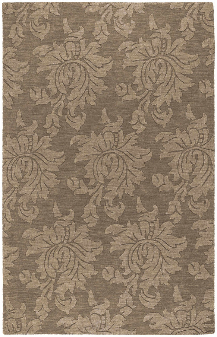 Bohannon Modern Floral Design Brown Hand Loomed Area Rug - The Rug Decor