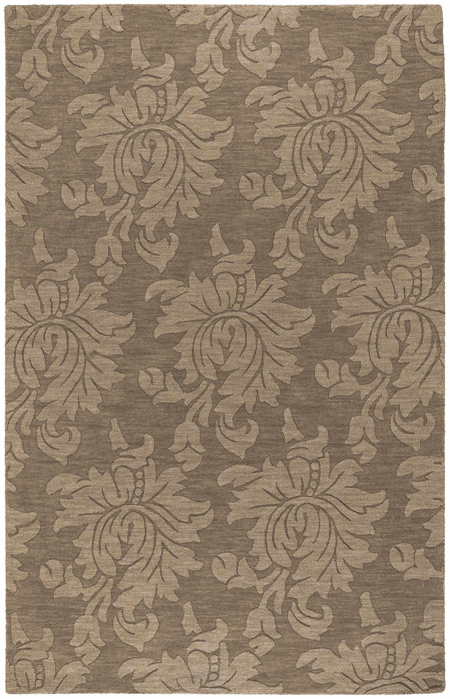 Bohannon Modern Floral Design Brown Hand Loomed Area Rug - The Rug Decor