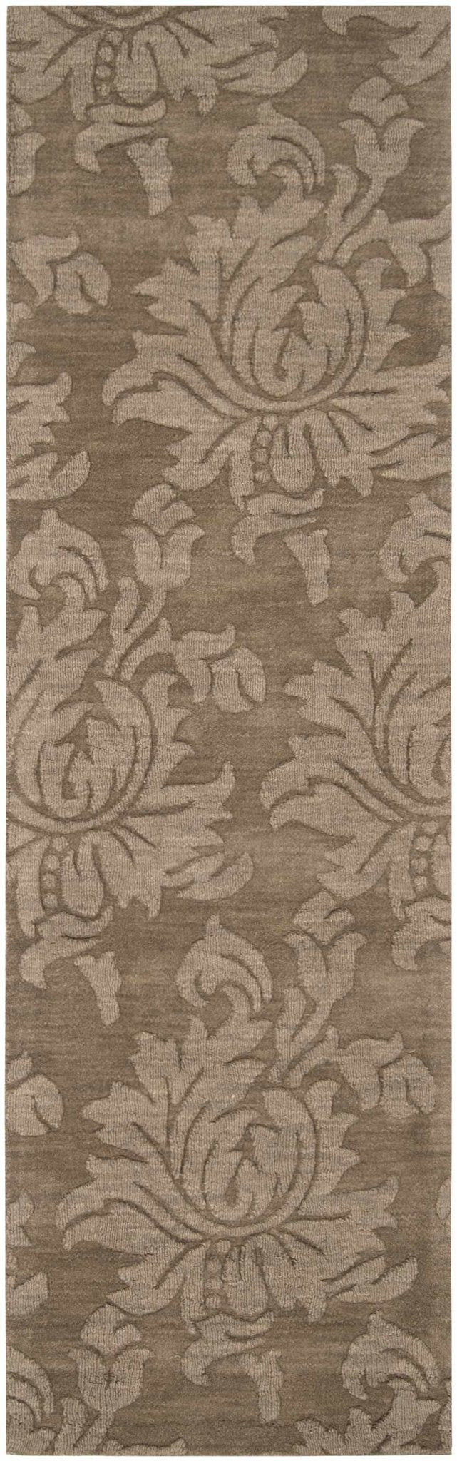 Bohannon Modern Floral Design Brown Hand Loomed Area Rug - The Rug Decor