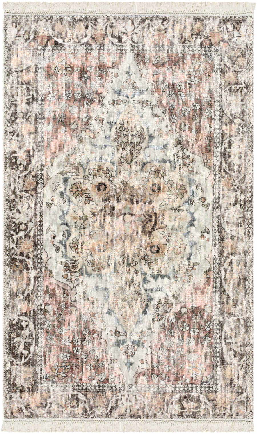 Bohdan Traditional Rust And Ivory Rug - The Rug Decor