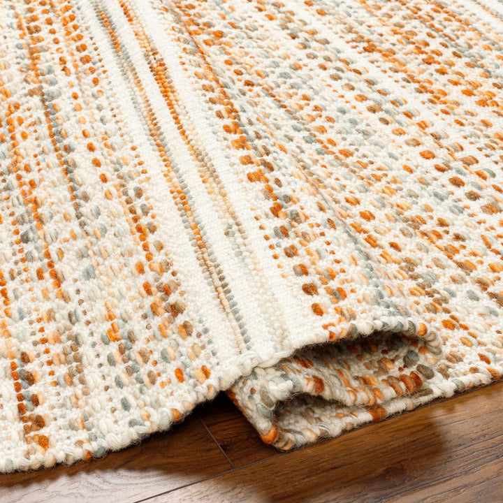 Bohemian Style Beige Hand Woven Wool Area Rug - The Rug Decor