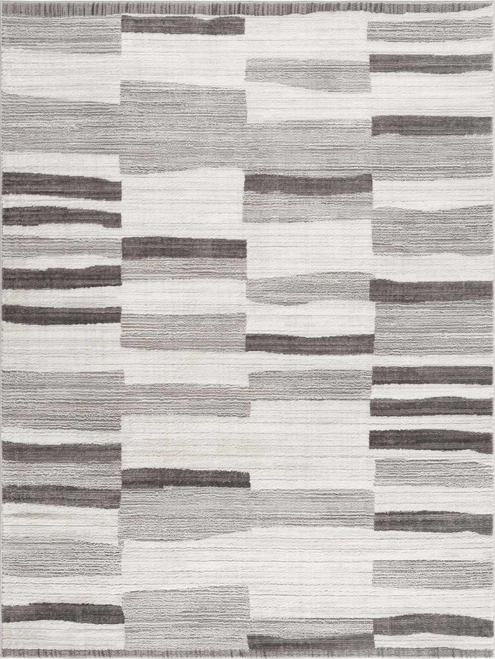 Bojana Modern Stripe Pattern Black Rug - The Rug Decor