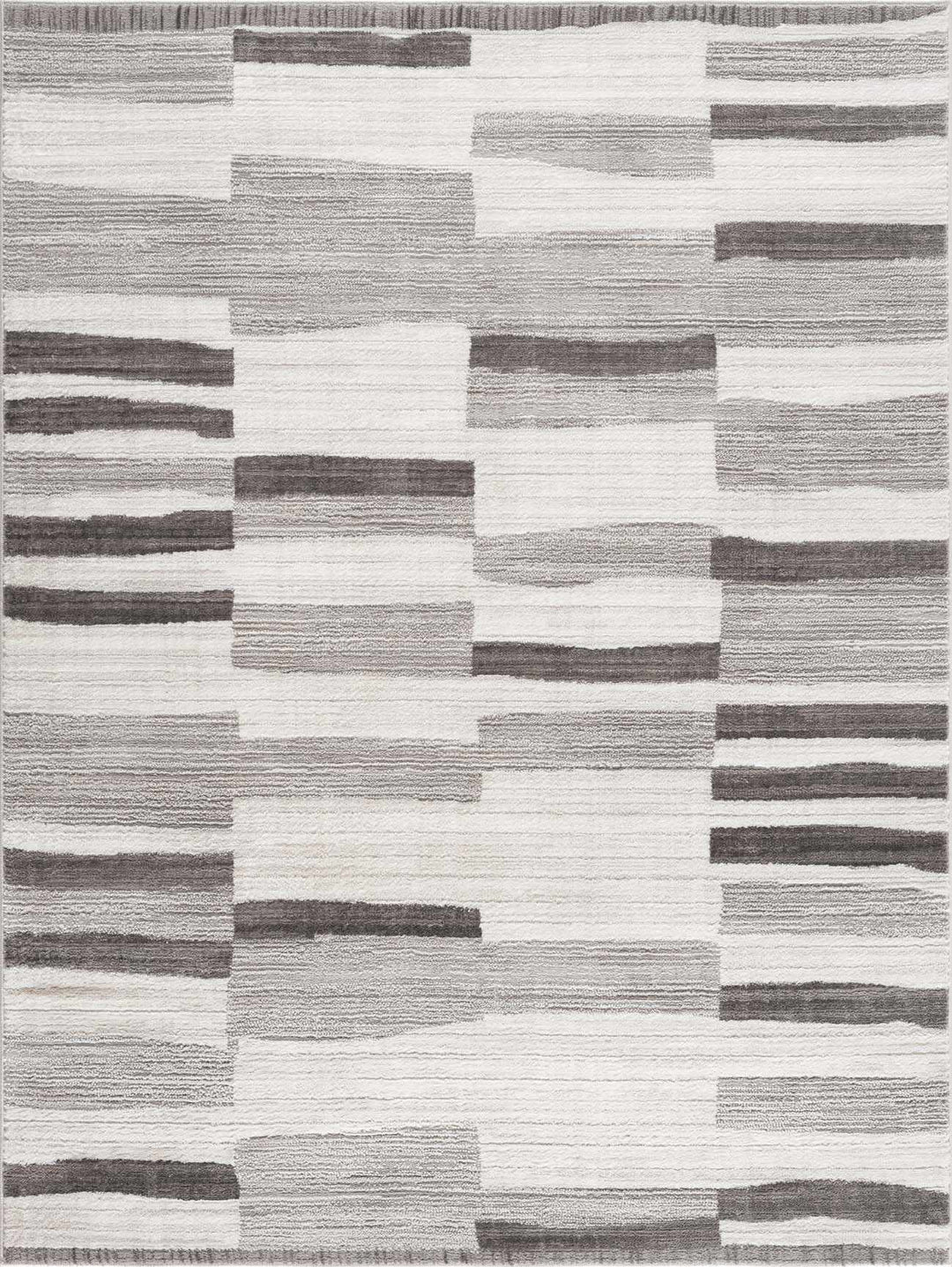 Bojana Modern Stripe Pattern Black Rug - The Rug Decor