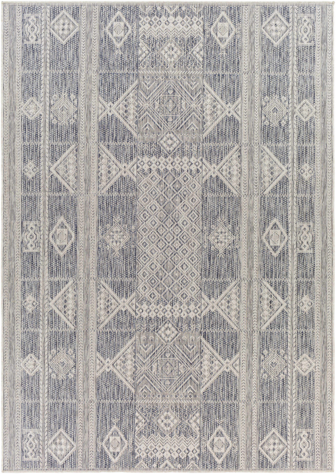 Bokod Contemporary Geometrical Gray Area Rug