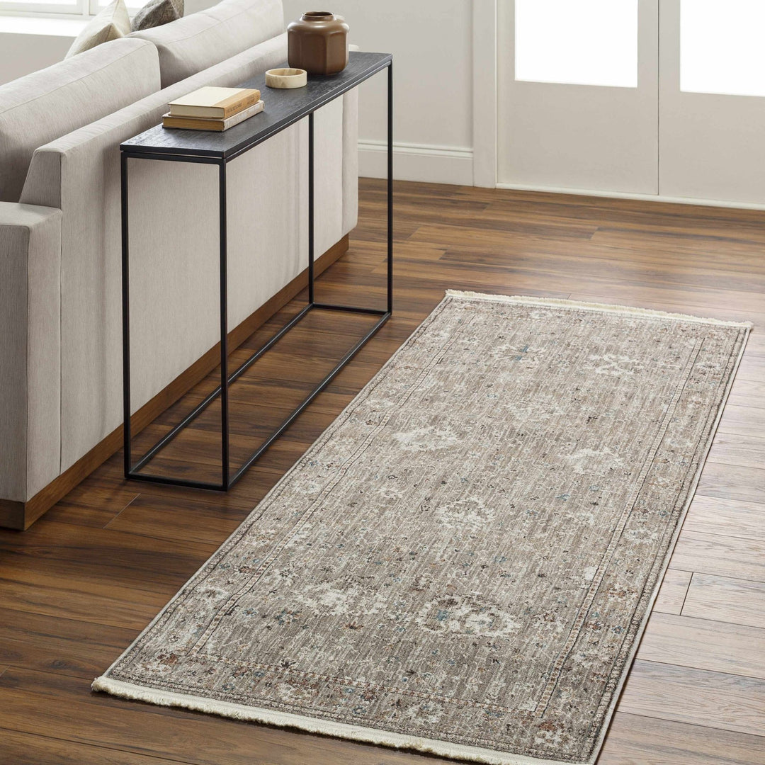 Bolitoc Traditional Design Charcoal & Ivory Rug - The Rug Decor