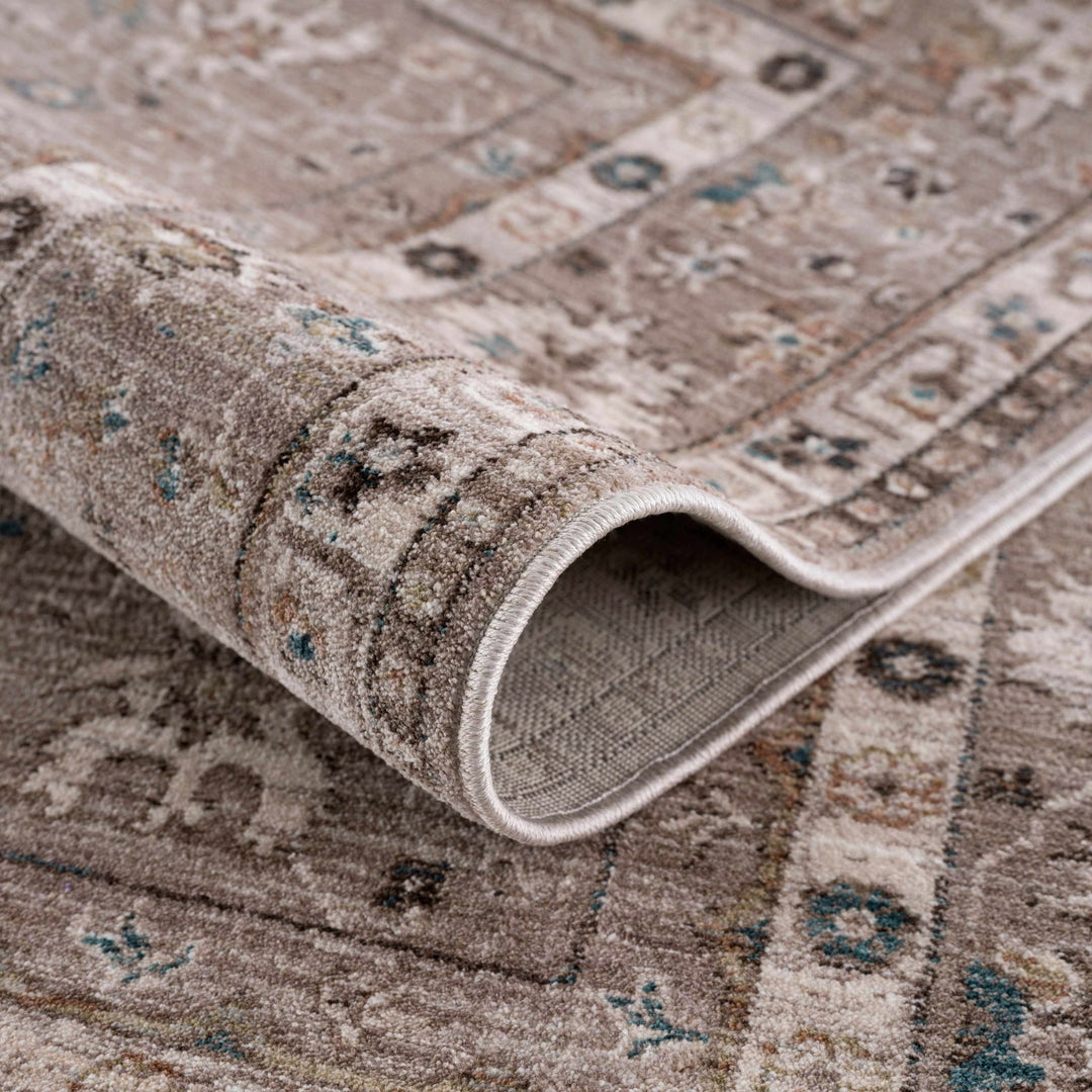Bolitoc Traditional Design Charcoal & Ivory Rug - The Rug Decor