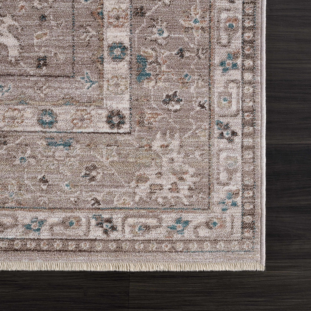 Bolitoc Traditional Design Charcoal & Ivory Rug - The Rug Decor