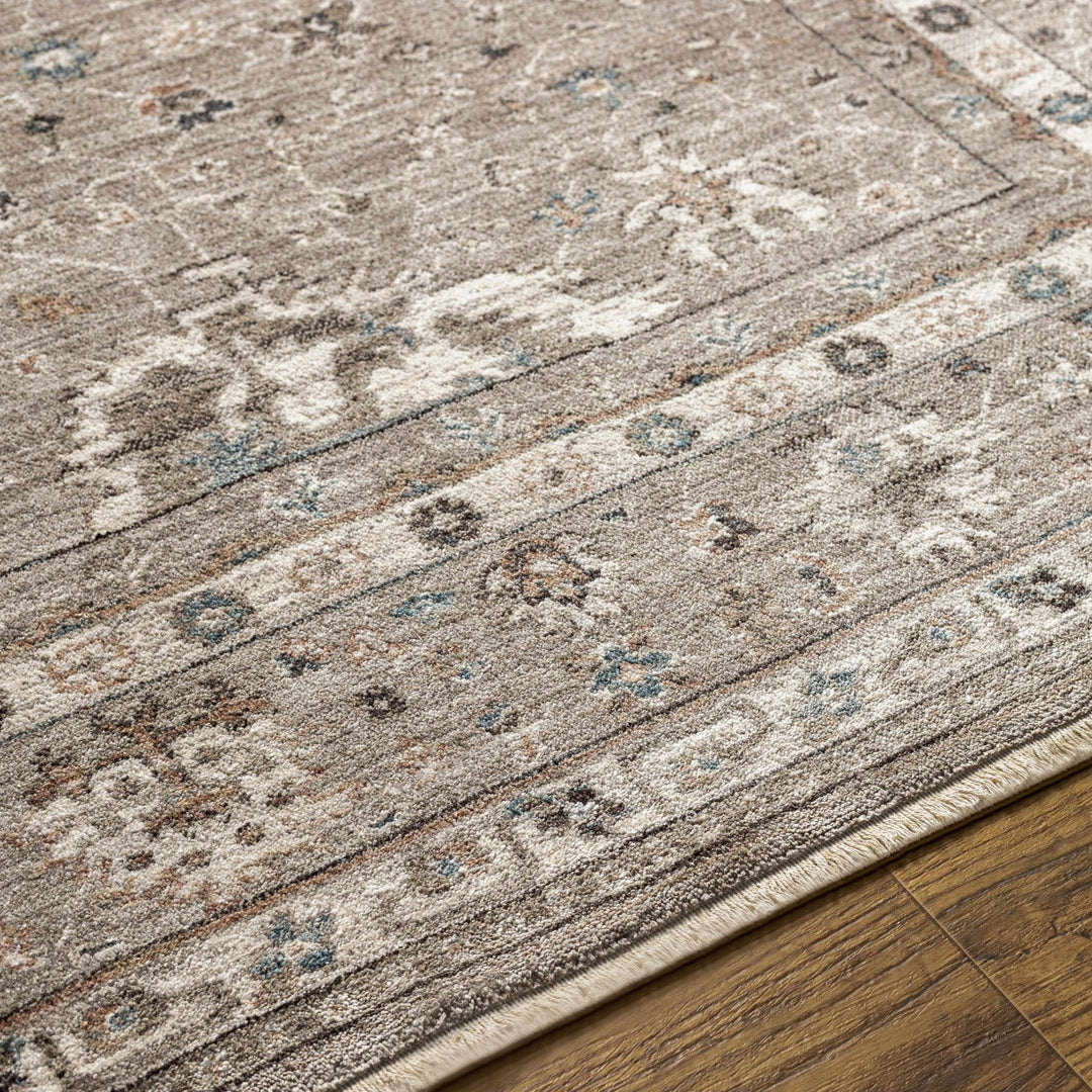 Bolitoc Traditional Design Charcoal & Ivory Rug - The Rug Decor