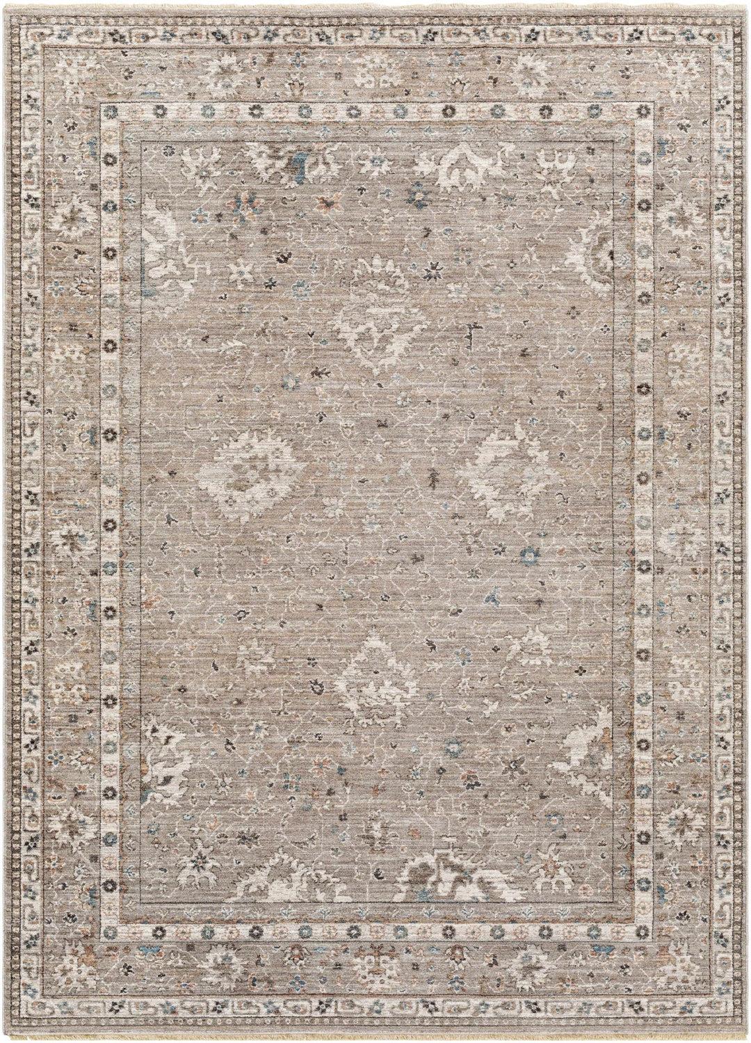 Bolitoc Traditional Design Charcoal & Ivory Rug - The Rug Decor