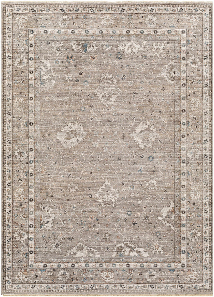 Bolitoc Traditional Design Charcoal & Ivory Rug - The Rug Decor