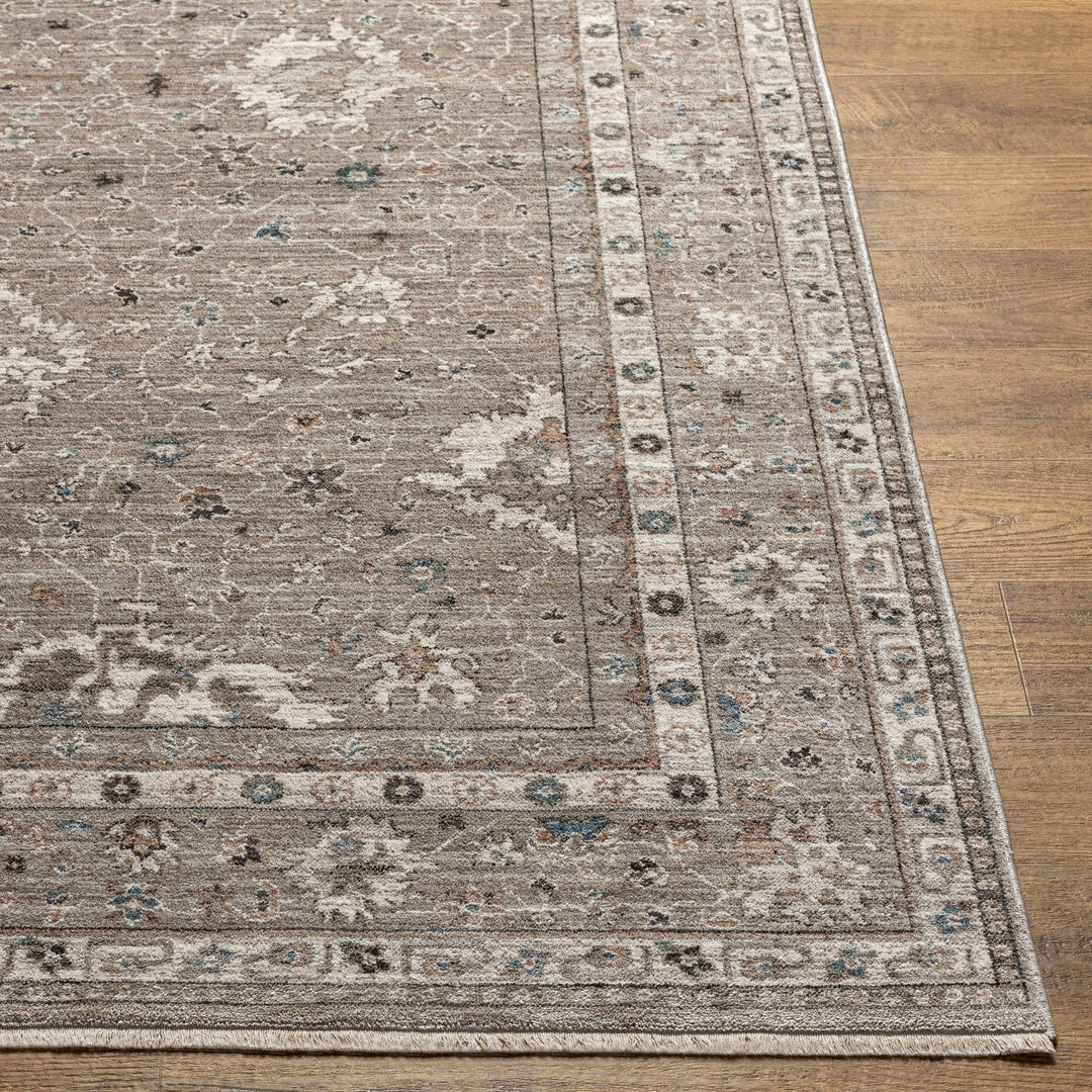 Bolitoc Traditional Design Charcoal & Ivory Rug - The Rug Decor
