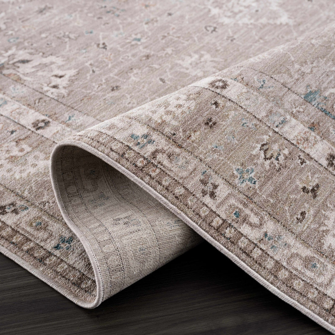 Bolitoc Traditional Design Charcoal & Ivory Rug - The Rug Decor