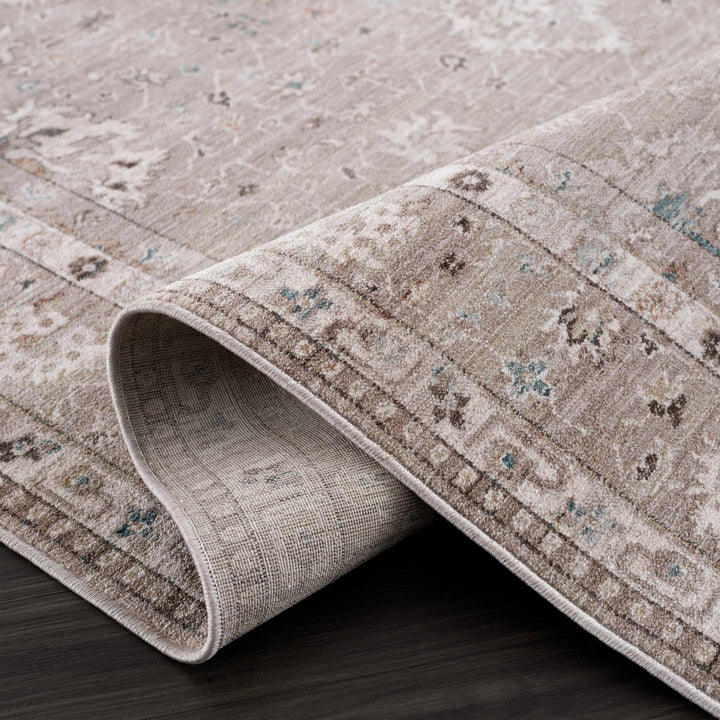Bolitoc Traditional Design Charcoal & Ivory Rug - The Rug Decor