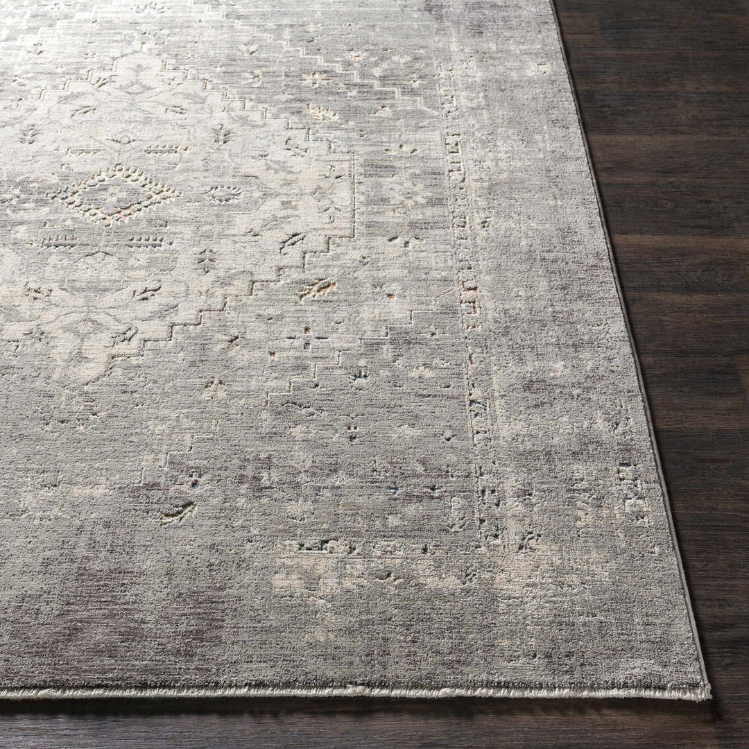 Bolivar Traditional Style Gray And Ivory Area Rug - The Rug Decor