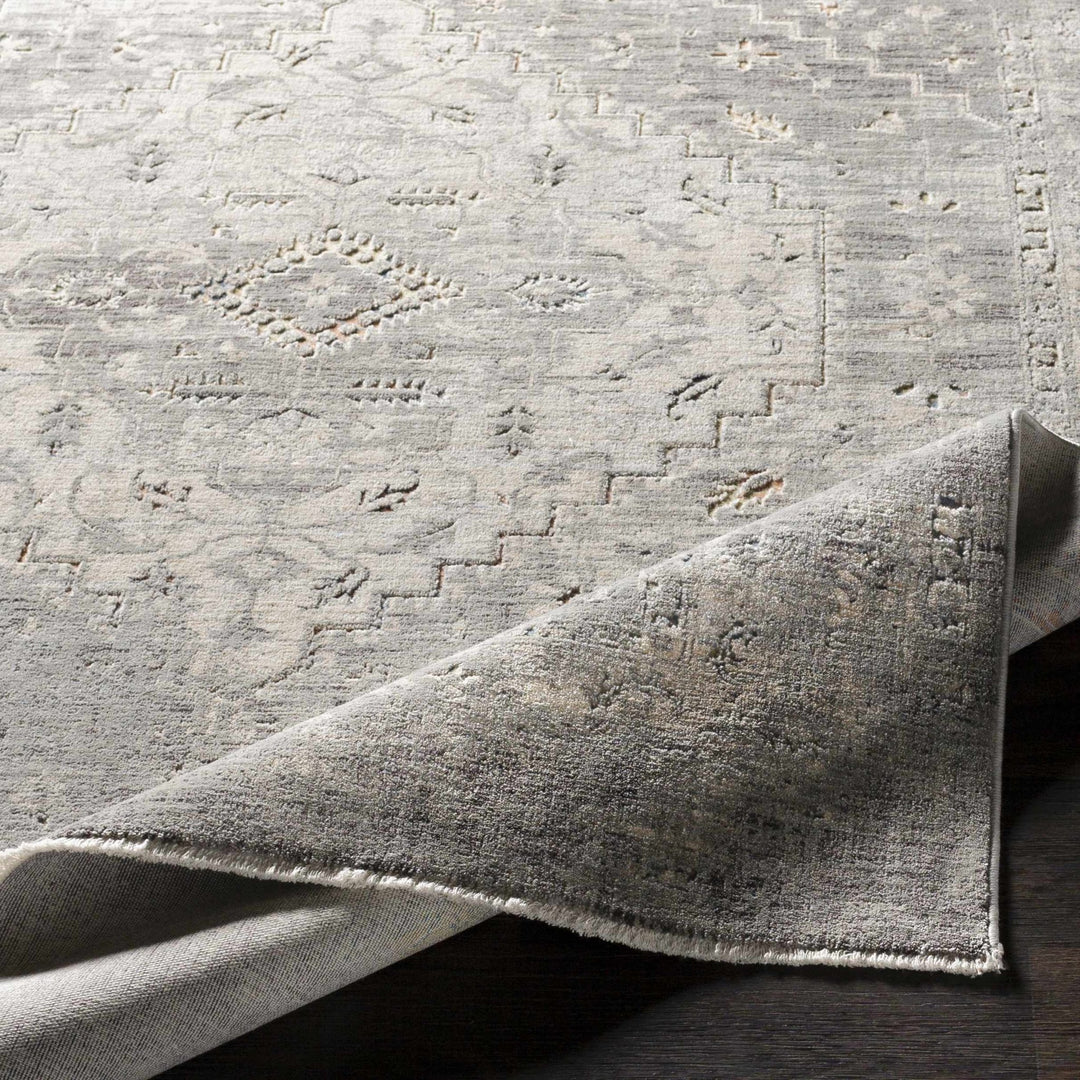 Bolivar Traditional Style Gray And Ivory Area Rug - The Rug Decor