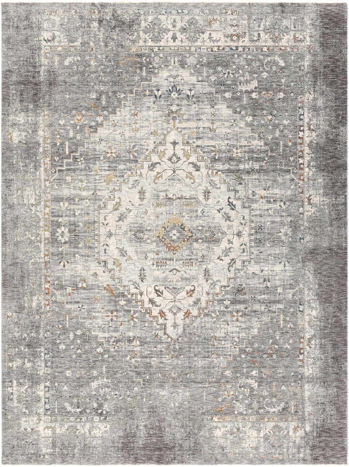 Bolivar Traditional Style Gray And Ivory Area Rug - The Rug Decor
