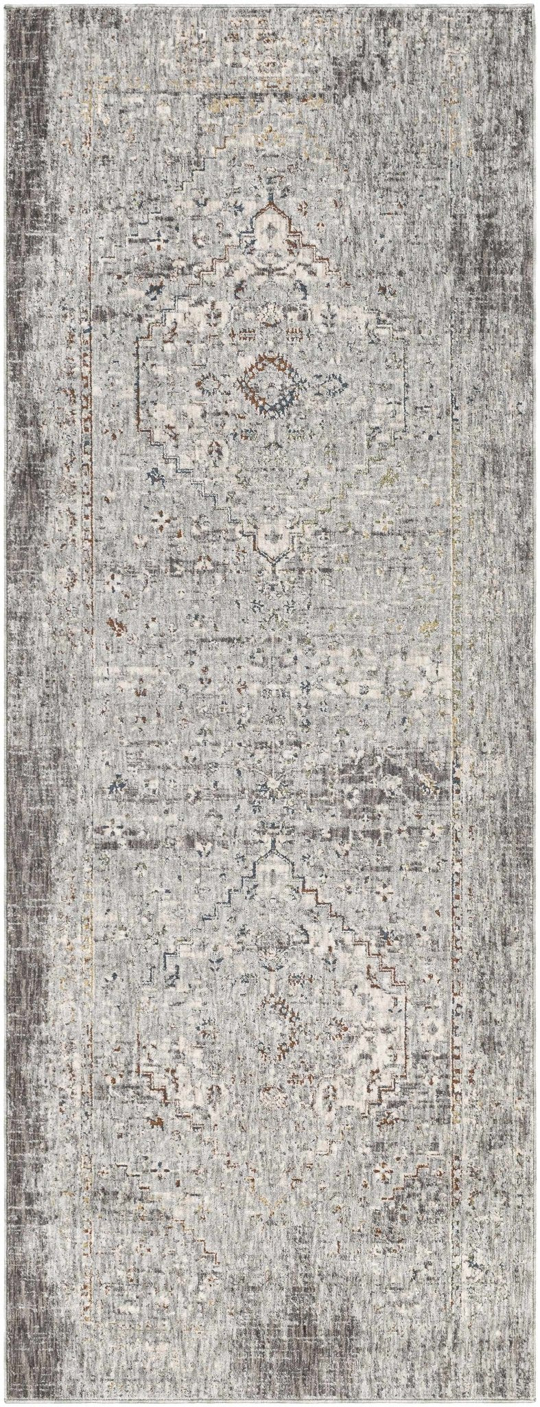 Bolivar Traditional Style Gray And Ivory Area Rug - The Rug Decor