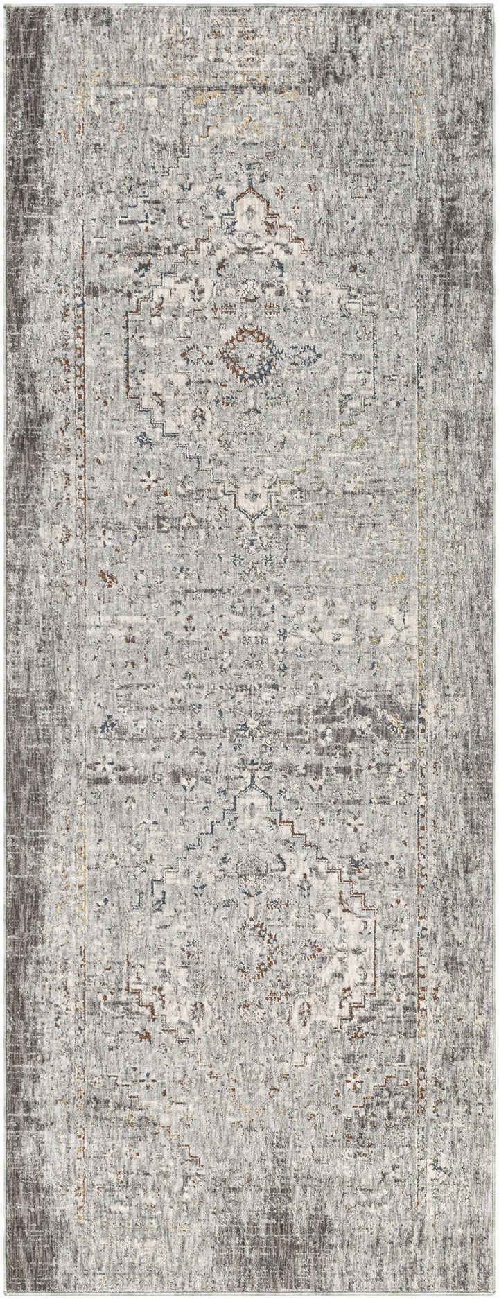 Bolivar Traditional Style Gray And Ivory Area Rug - The Rug Decor