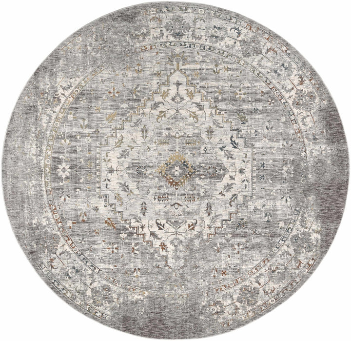 Bolivar Traditional Style Gray And Ivory Area Rug - The Rug Decor