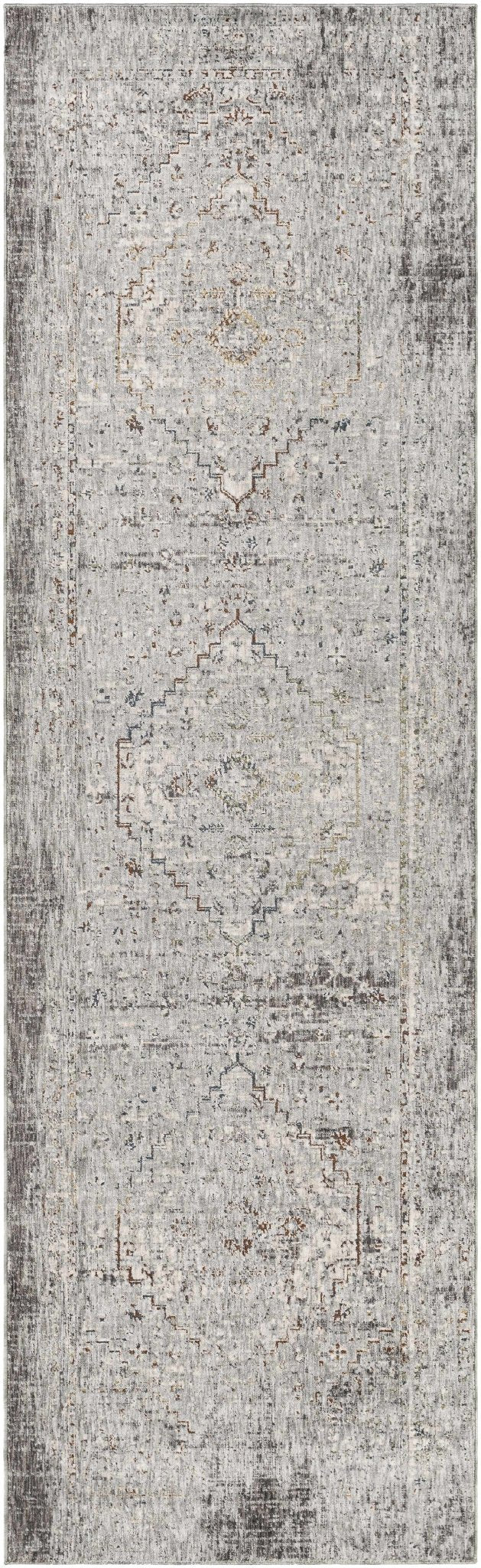 Bolivar Traditional Style Gray And Ivory Area Rug - The Rug Decor