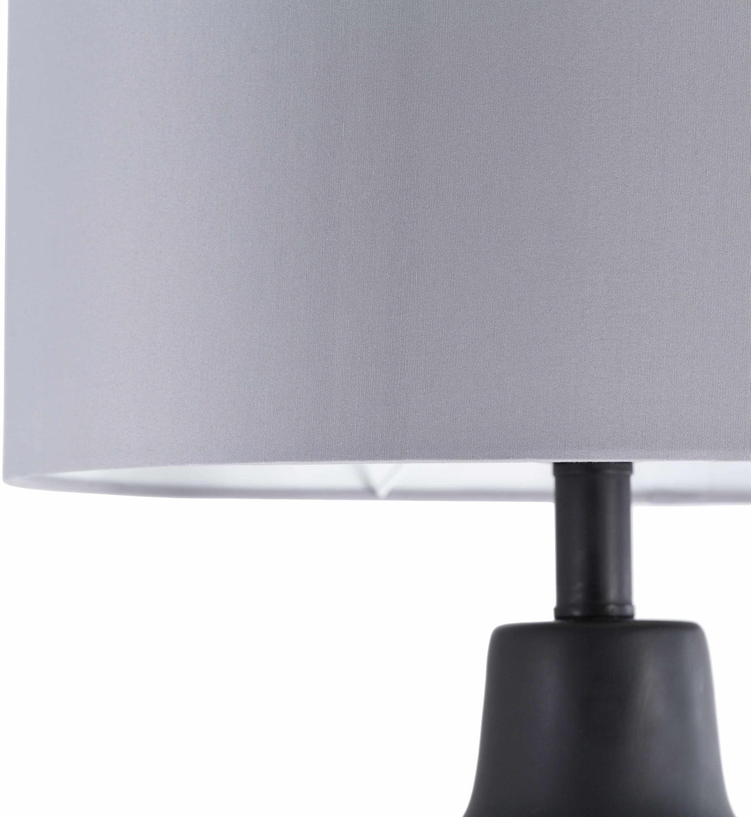 Boljoon Concrete Table Lamp – Traditional Accent Lighting with Linen Shade