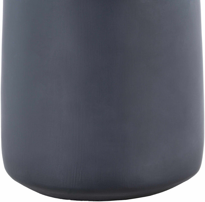 Boljoon Concrete Table Lamp – Traditional Accent Lighting with Linen Shade - The Rug Decor