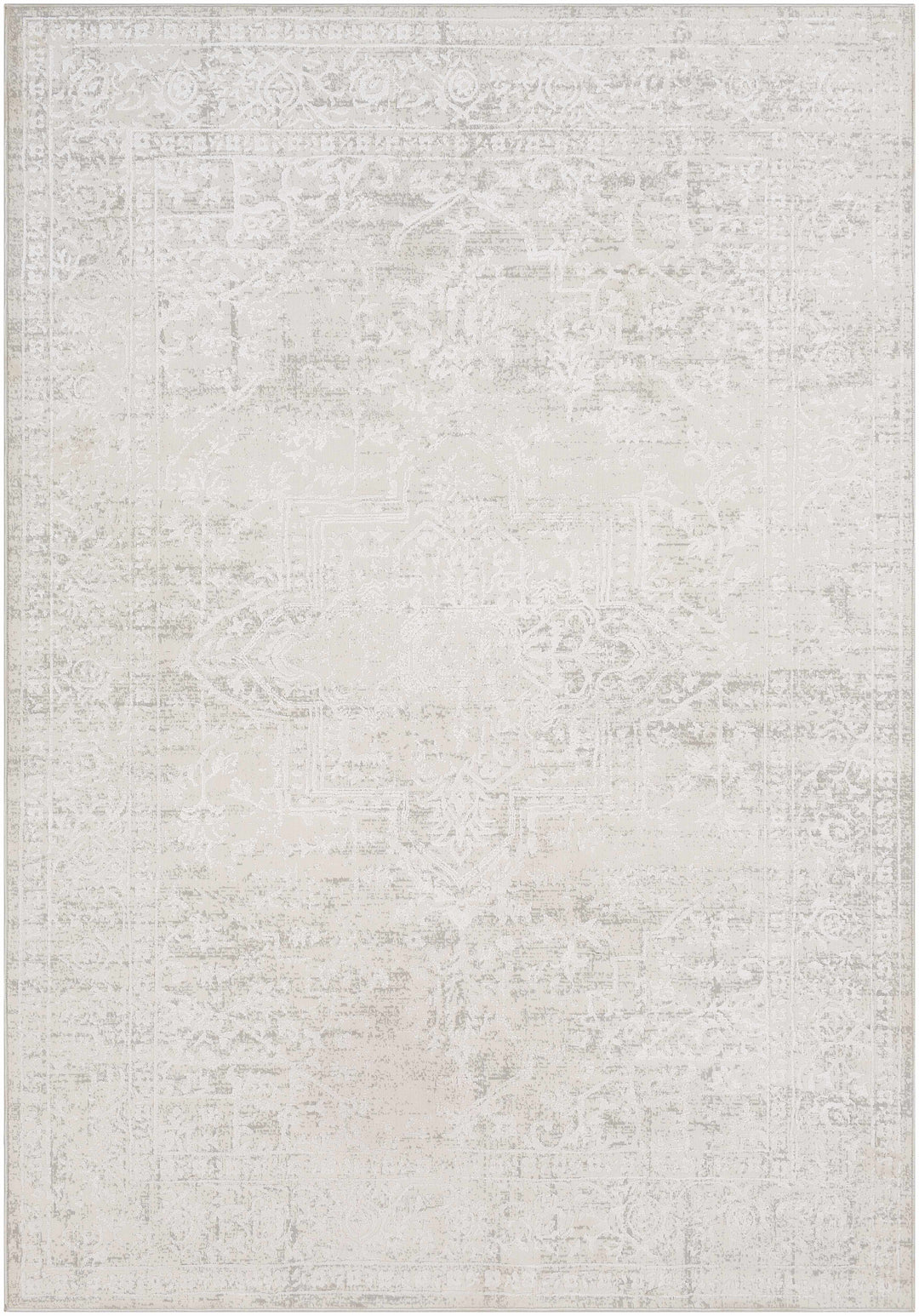 Bolsover Traditional Style Beige And Ivory Area Rug