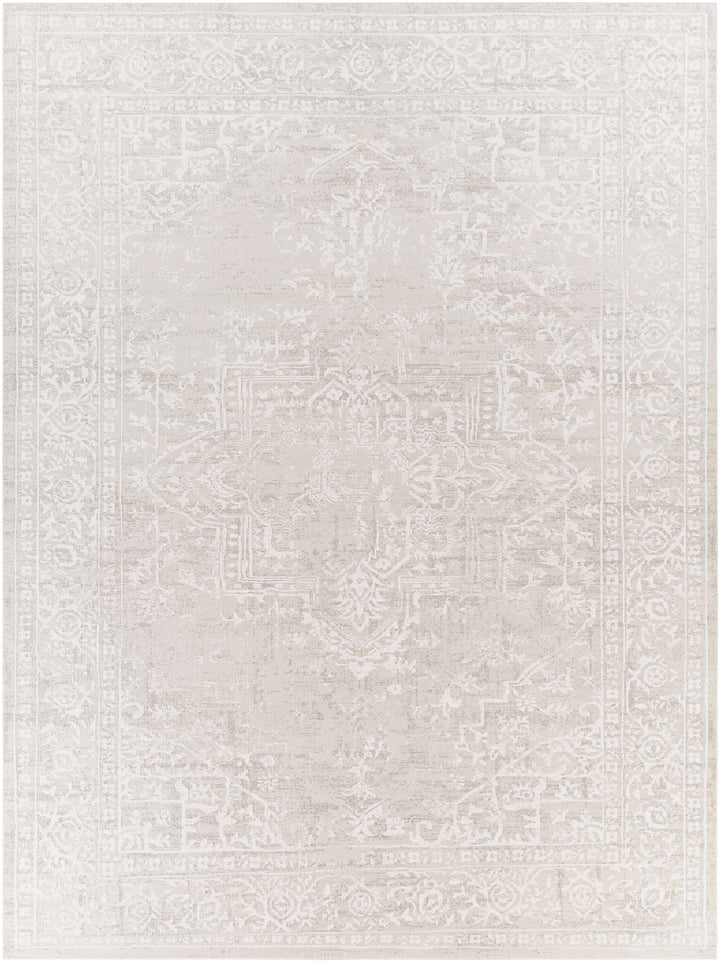 Bolsover Traditional Style Beige And Ivory Area Rug