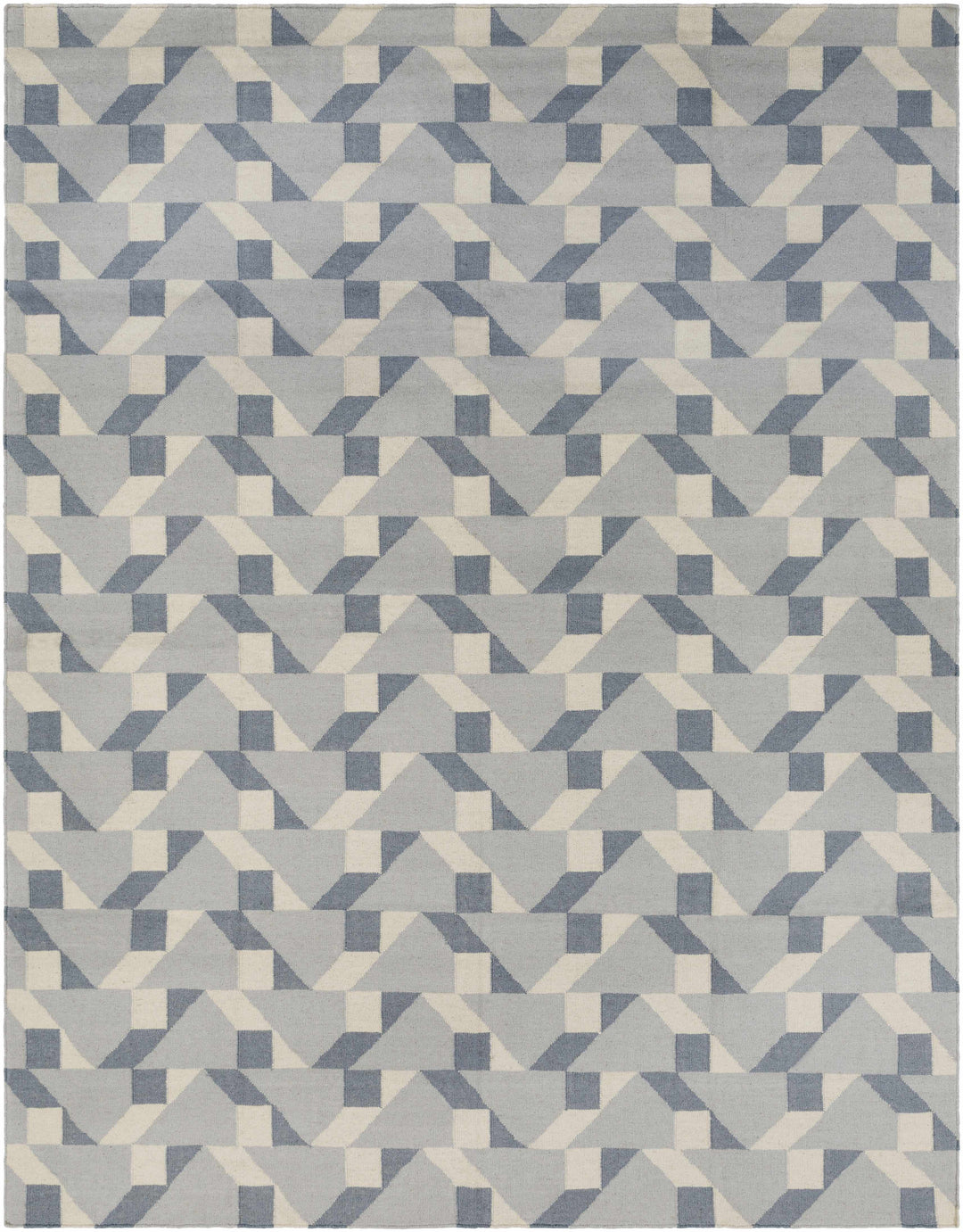 Bonita Gray And Ivory Modern Style Hand Woven Area Rug
