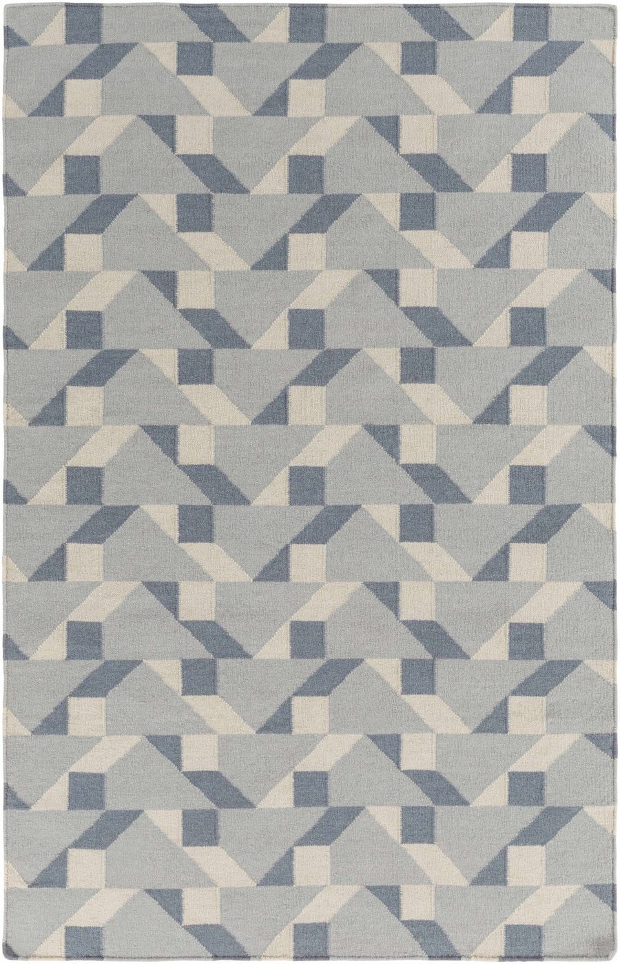 Bonita Gray And Ivory Modern Style Hand Woven Area Rug - The Rug Decor