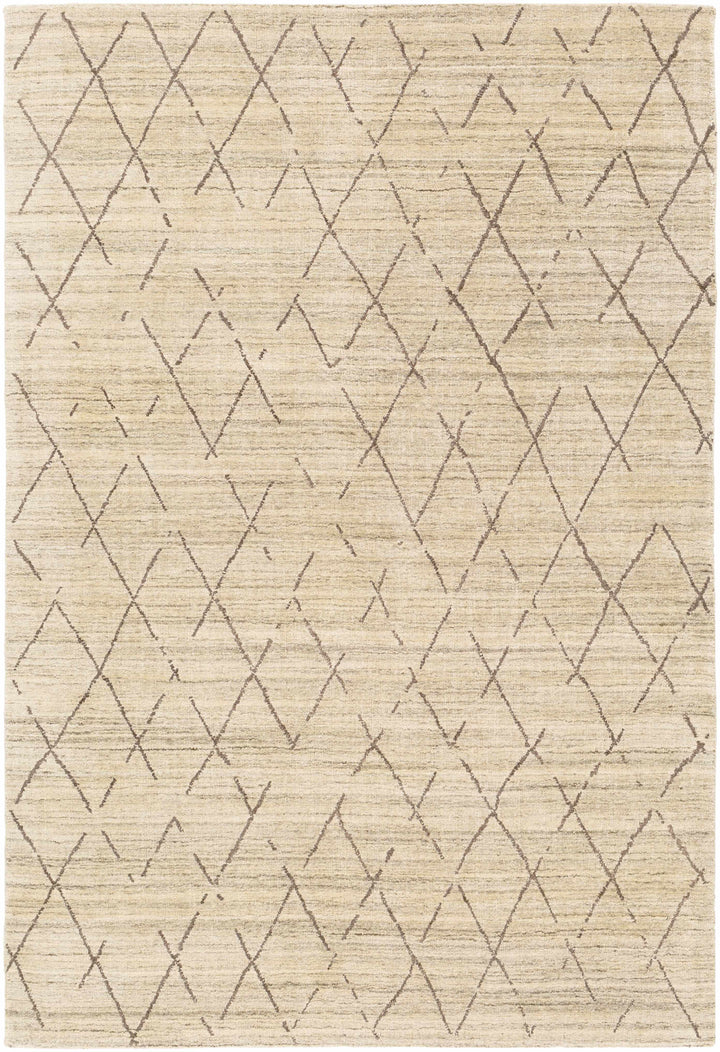 Bonogin Modern Geometrical Design Beige Area Rug