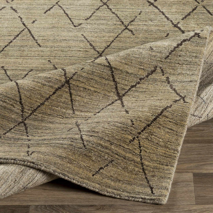 Bonogin Modern Geometrical Design Beige Area Rug