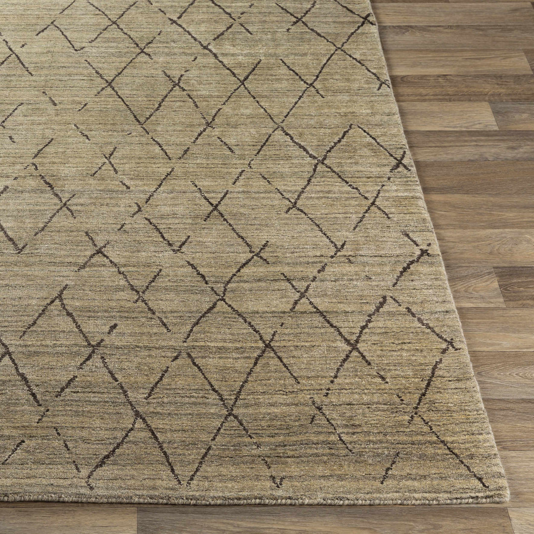 Bonogin Modern Geometrical Design Beige Area Rug