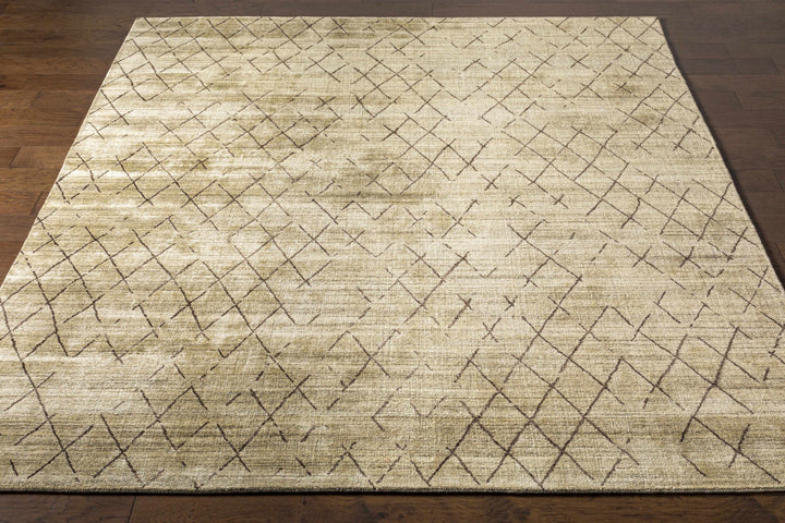 Bonogin Modern Geometrical Design Beige Area Rug