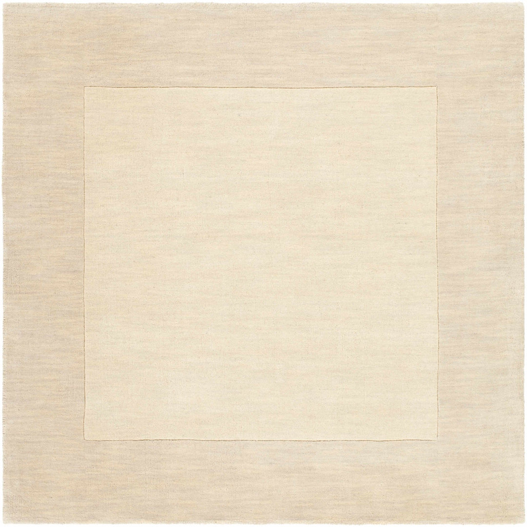 Bordered Beige Modern Style Hand Loom Wool Area Rug - The Rug Decor