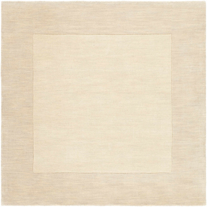 Bordered Beige Modern Style Hand Loom Wool Area Rug - The Rug Decor