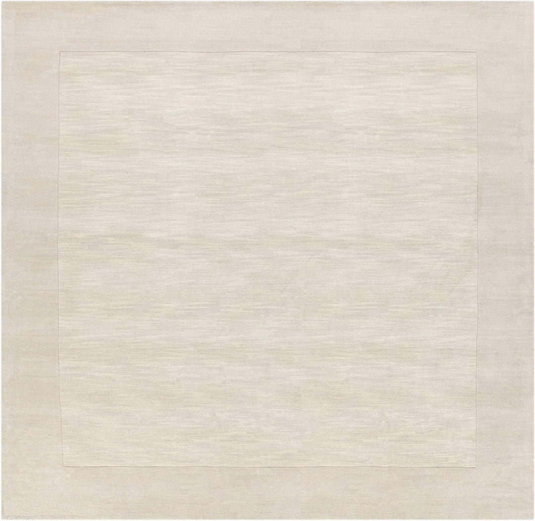 Bordered Beige Modern Style Hand Loom Wool Area Rug - The Rug Decor