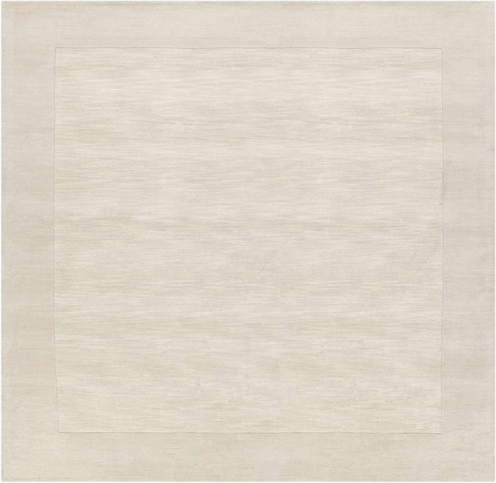 Bordered Beige Modern Style Hand Loom Wool Area Rug - The Rug Decor